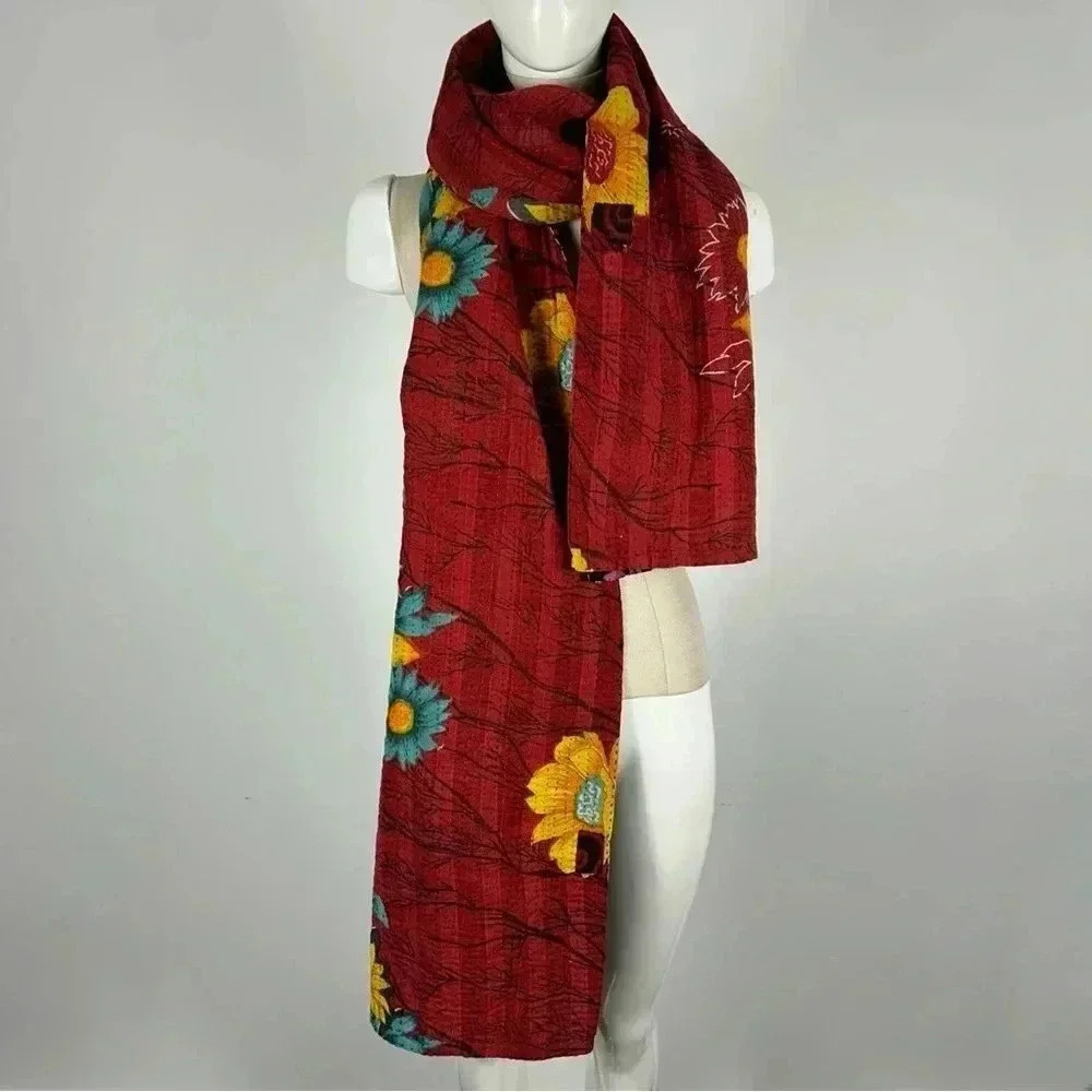 ❤️ Handmade Autumn 🍂 Warm Mondo Two sided Scarf